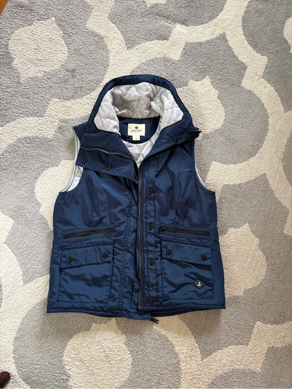 Sperry Women’s Navy Quilted Puffer Vest